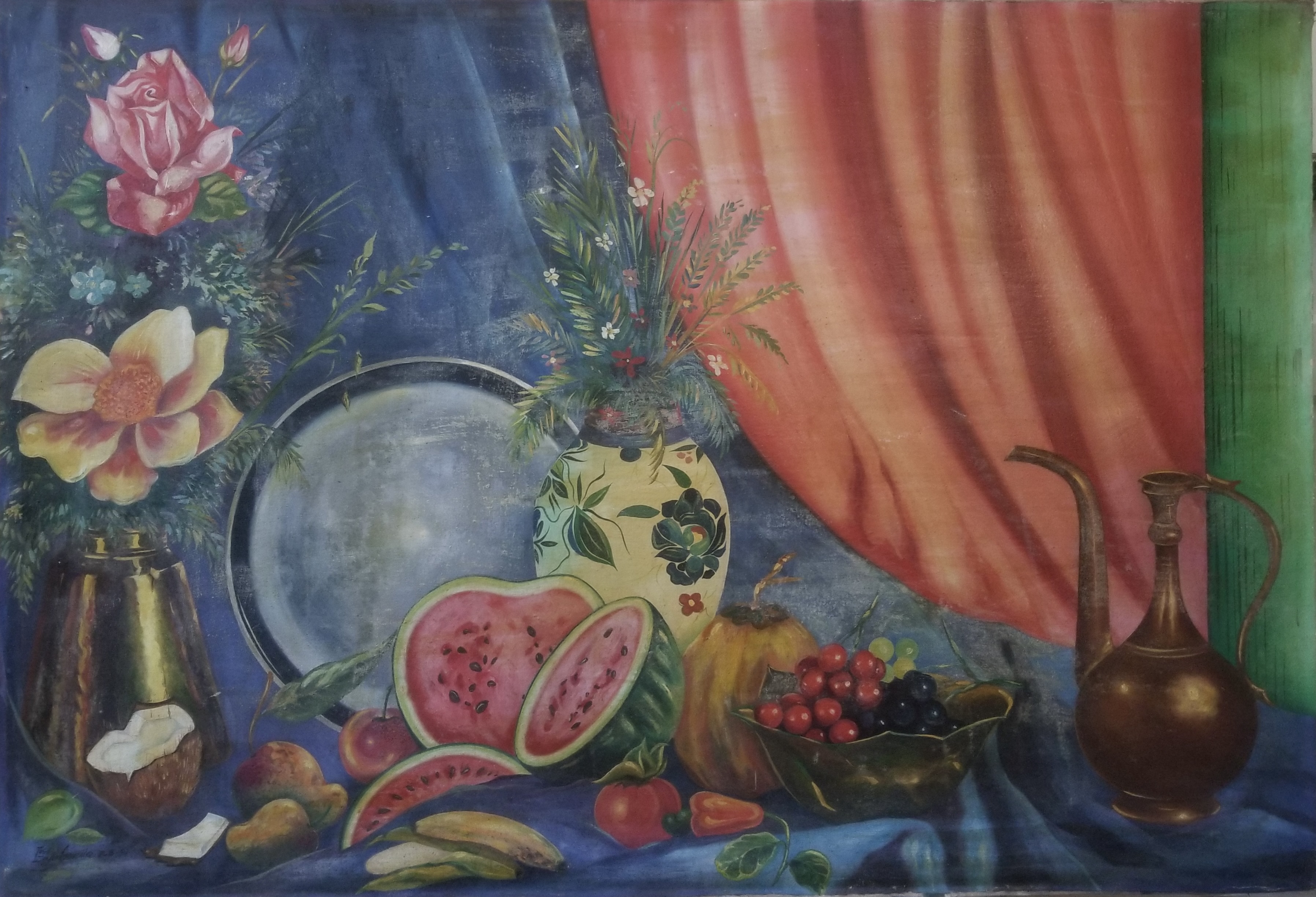 Painting before restoration
